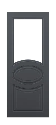 модель Дверь Renaissance 06 ral 7024 стекло полотна