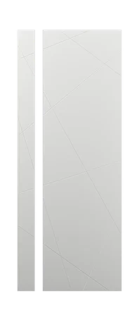 модель Дверь Gradient 2 ral 9003 стекло полотна
