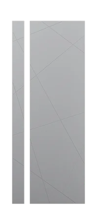 модель Дверь Gradient 2 софт бархат серый стекло полотна