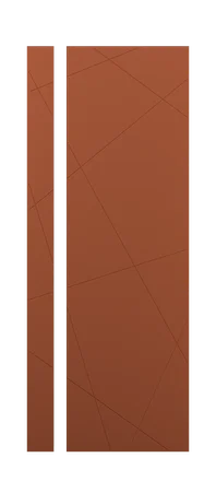 модель Дверь Gradient 2 софт терракот стекло полотна