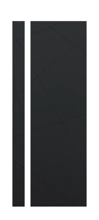 модель Дверь Gradient 2 черная шагрень стекло полотна