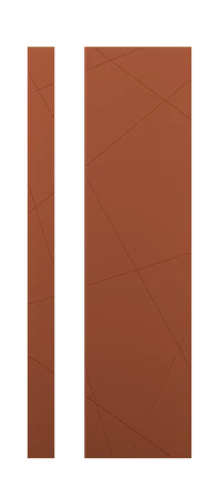 модель Дверь Gradient 1 софт терракот стекло полотна