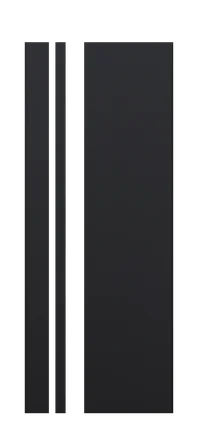 модель Дверь Ultra 015 черная шагрень стекло полотна